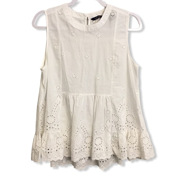 LIFE STYLE TUNIC BLOUSE SIZE L 100% COTTON - Picture 1 of 7